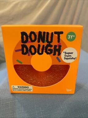J’adore Donut Dough Sugar Squishy Squeezy Sensory Fidget Orange